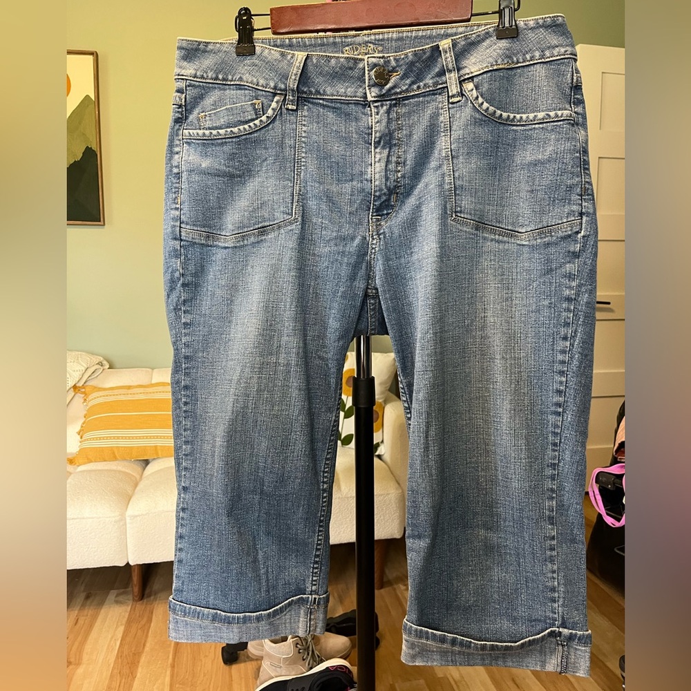 Riders by Lee Light Blue Cropped Straight-Leg Jeans